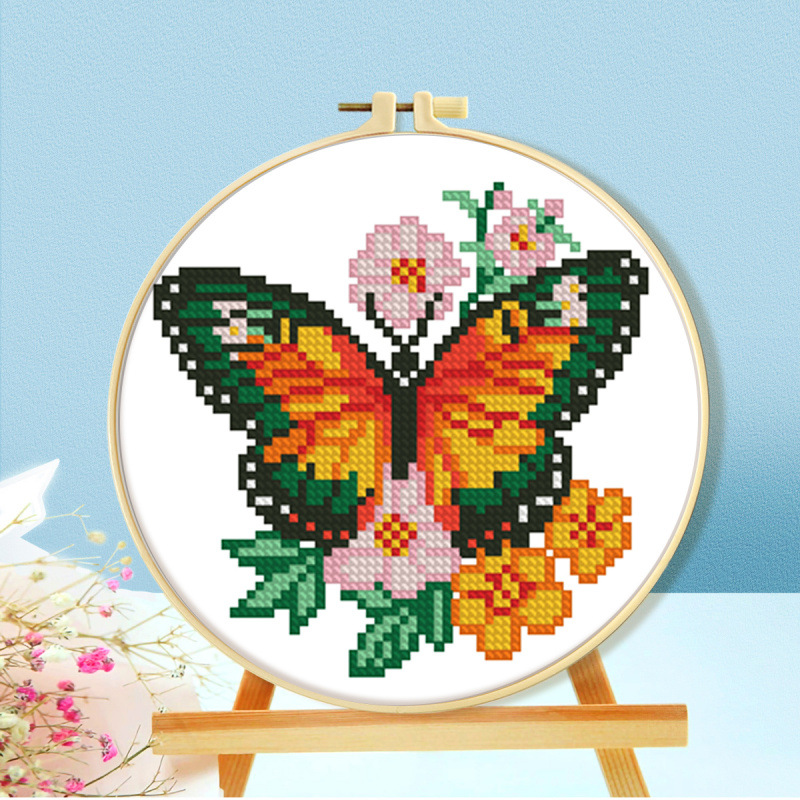Mona Lisa Royal Cross Stitch Butterfly Collection Nueva decoración simple Entrada hecha a mano Sala de estar Punto de cruz Piezas pequeñas image 4