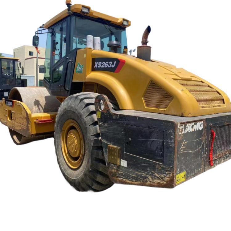 Comercio de exportación usado XCMG XS223J rodillo vibratorio 20 toneladas rodillo de acero único envío gratuito