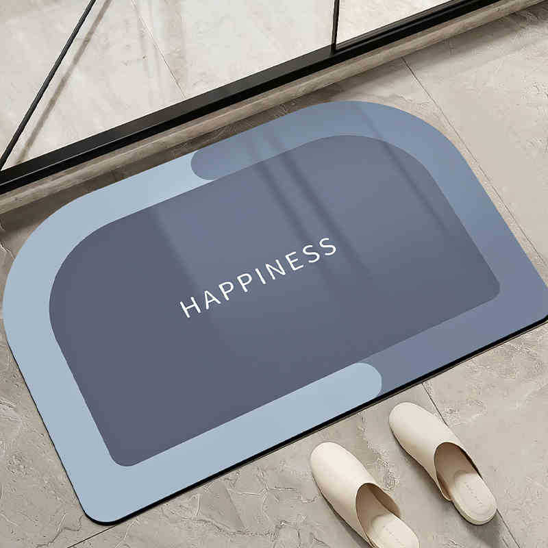 Moderno simple alfombra de barro de diatomeas color sólido absorción de agua alfombra de suelo de secado rápido inodoro antideslizante fácil de cuidar alfombra de pies
