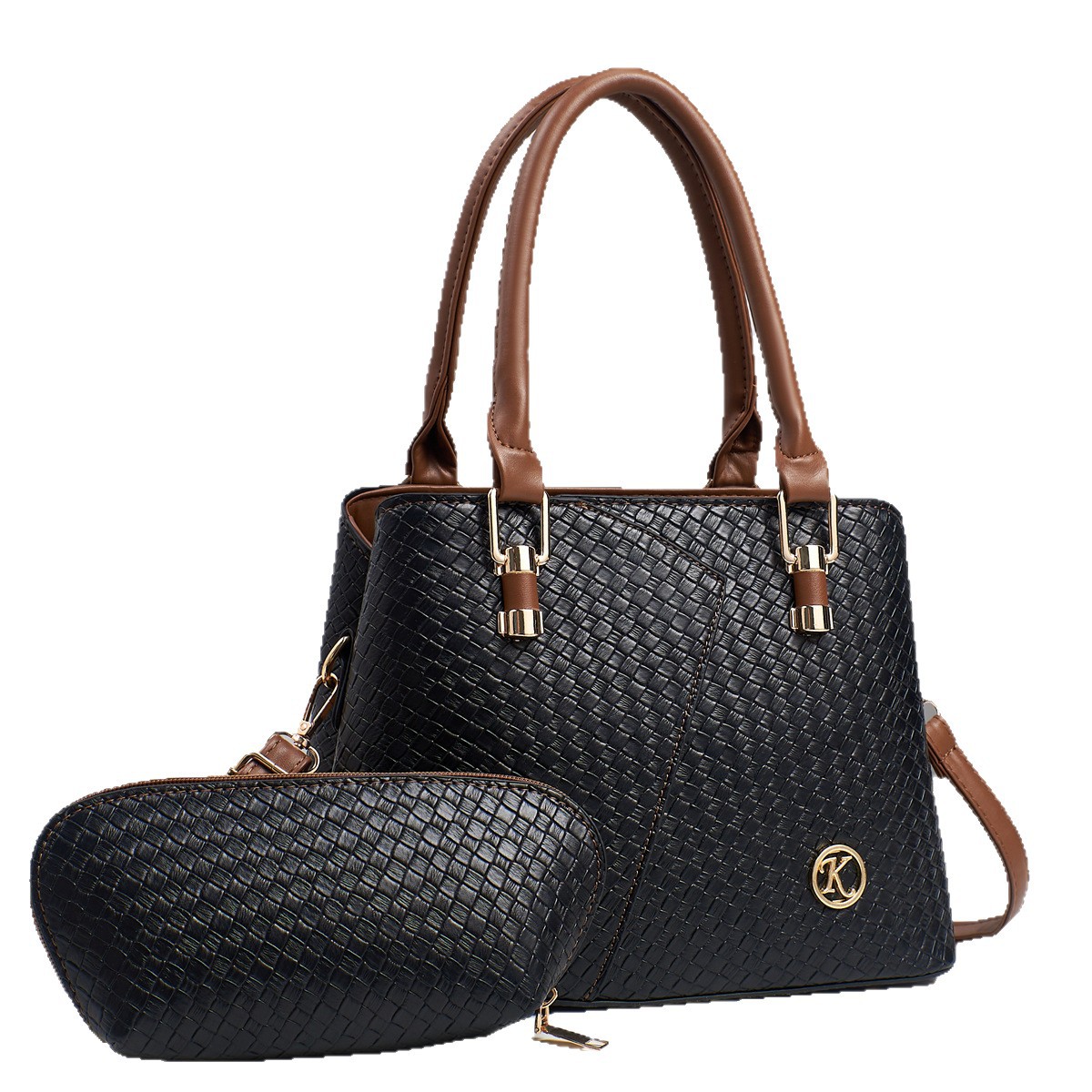 2025 nuevo bolso de mujer portátil transfronterizo de gran capacidad moda cuero brillante patrón de serpiente costura bolso de un solo hombro