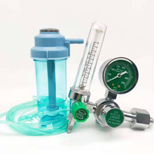 氧氣吸入器濕化瓶醫用氧氣表吸氧流量表浮標式壓力表濕化杯鼻氧管