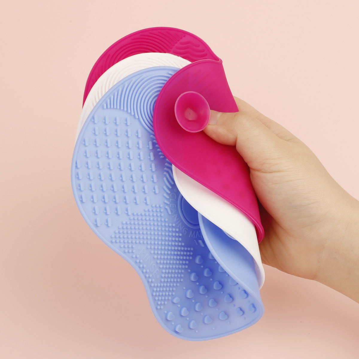 11g Weight Pad for washing brush Makeup Tools Types 1 Piece Quantity Silica Gel Material Multicolor, Apple Pattern Basic, Simple Style Style Basic Simple Style Multicolor Apple Silica Gel Pad For Washing Brush 1 Piece 2
