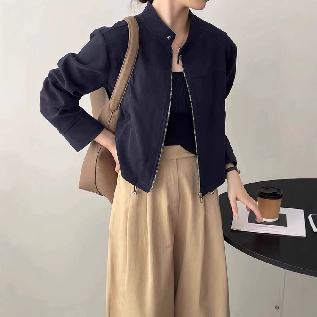 Вельветовая куртка, короткая бейсбольная форма, американский стиль, стиль Chanel, для импорта