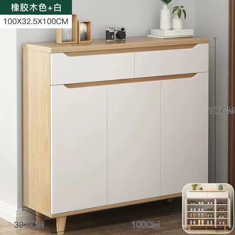 Jihuiyuan 大容量玄関靴キャビネット省スペース収納パーティション多層玄関キャビネット玄関収納オールインワン超薄型|undefined