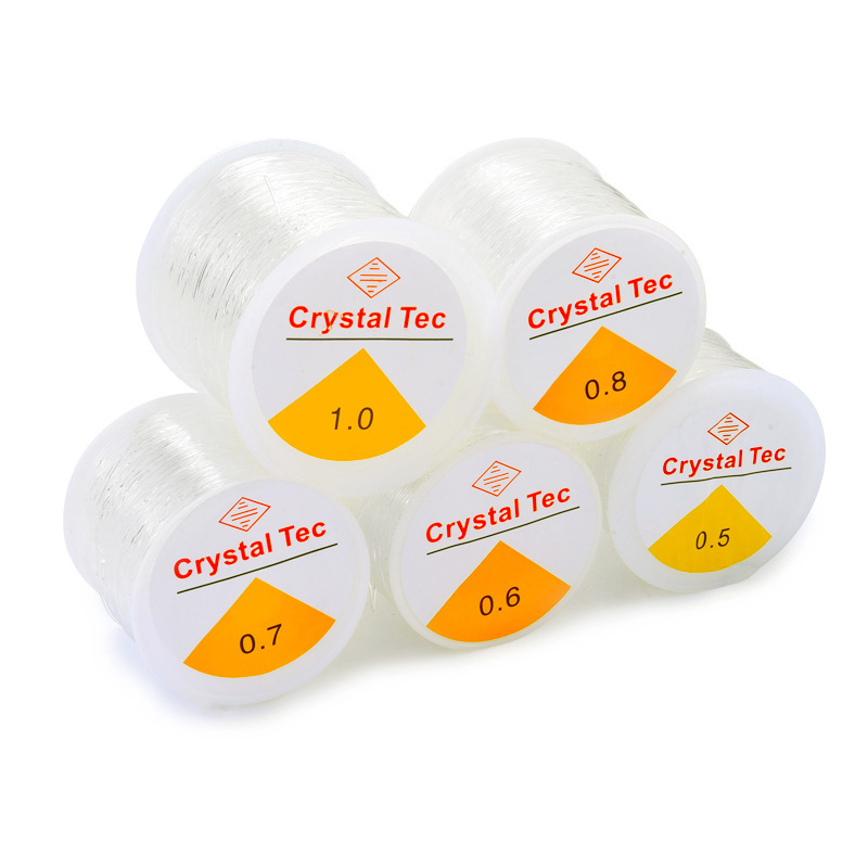 100m Transparent White Crystal Elastic Thread Fishing Line DIY Jewelry Accessories Wear-Resistant Bracelet Rope Beading Thread Material 100m Transparent White Crystal Elastic Thread Fishing Line DIY Jewelry Accessories Wear-Resistant Bracelet Rope Beading Thread Material