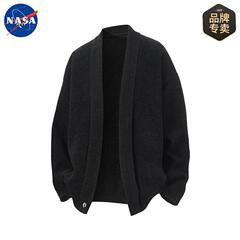 NASA品牌针织开衫毛衣男秋冬季韩版潮流休闲宽松毛线衫高级感外套