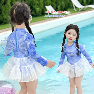 Children's Swimsuit Summer 2025 New Suit Girls Swimsuit Little Girl Fashionable Baby Split Swimming Trunks Swimsuit