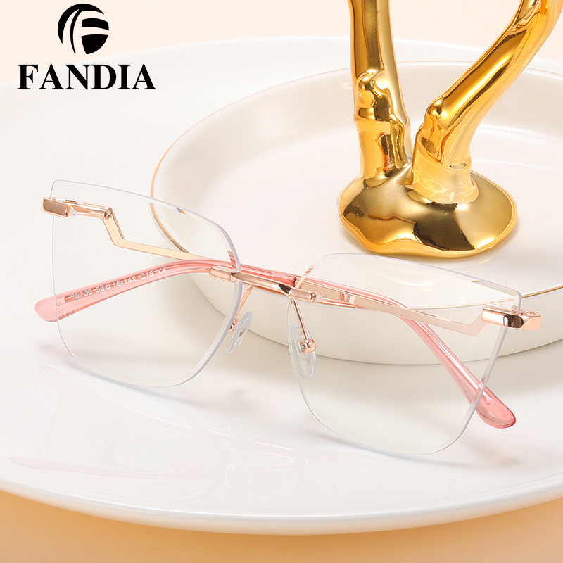 95736 New rimless glasses pure lust styl...