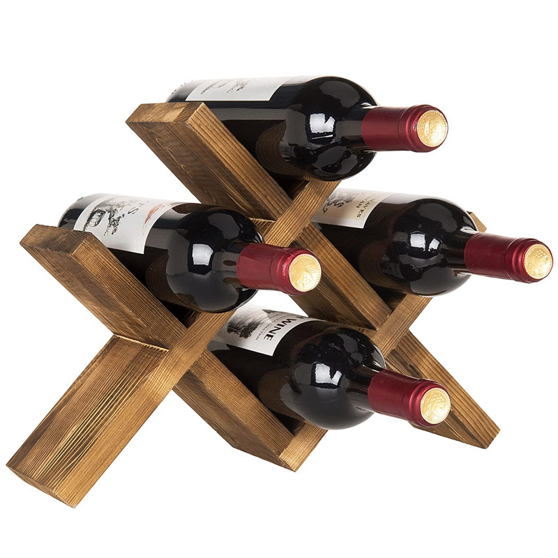 东莞外贸工厂酒具定制葡萄酒实木红酒架酒瓶木架可放四瓶木质酒架