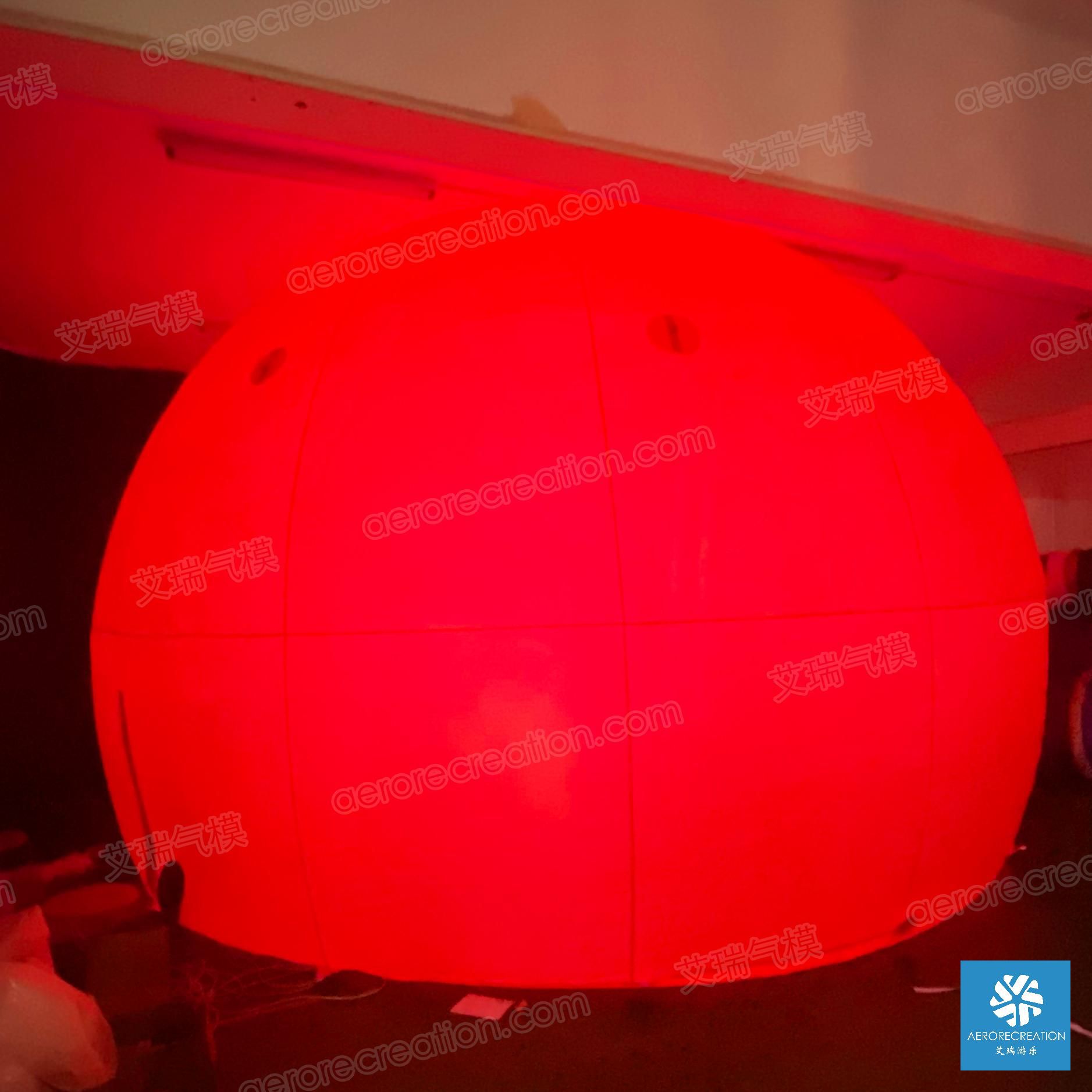 【厂家直销  批量发货】宽6m 落地半月球中秋气模发光美陈户外