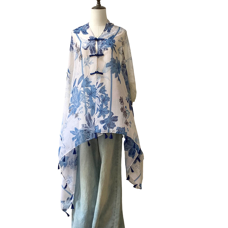 Chal de protección solar para mujer, hebilla de disco retro, fotografía de viaje de verano, capa de todo fósforo, procesamiento de bufanda delgada, fábrica personalizada