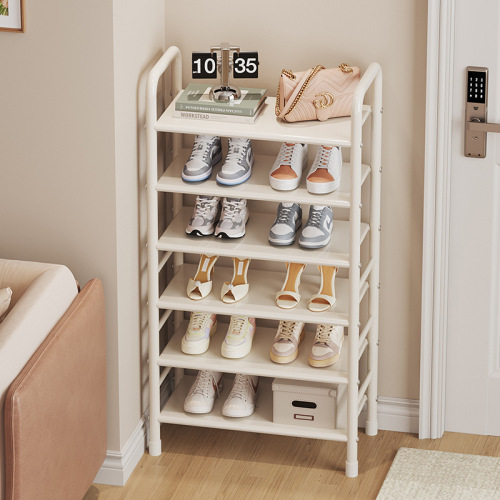 Simple shoe rack door home dormitory iron metal shoe rack multifunctional shoe cabinet economical metal panel shoe cabinet