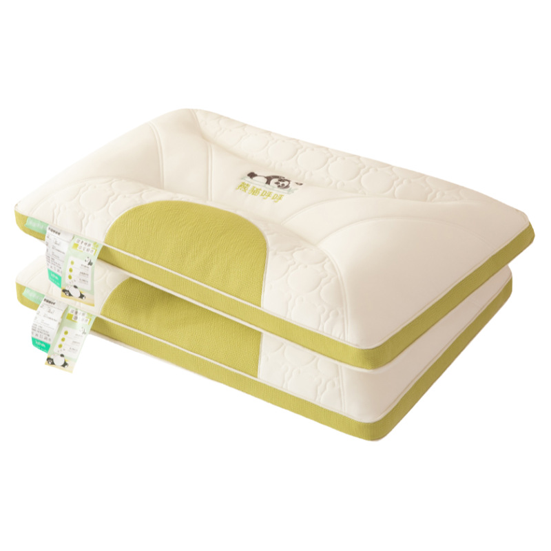 Almohada de sensación fresca de clase A de verano, protección de la columna cervical para ayudar a dormir, un par de almohadas para adultos, toda la cabeza en casa no colapsa