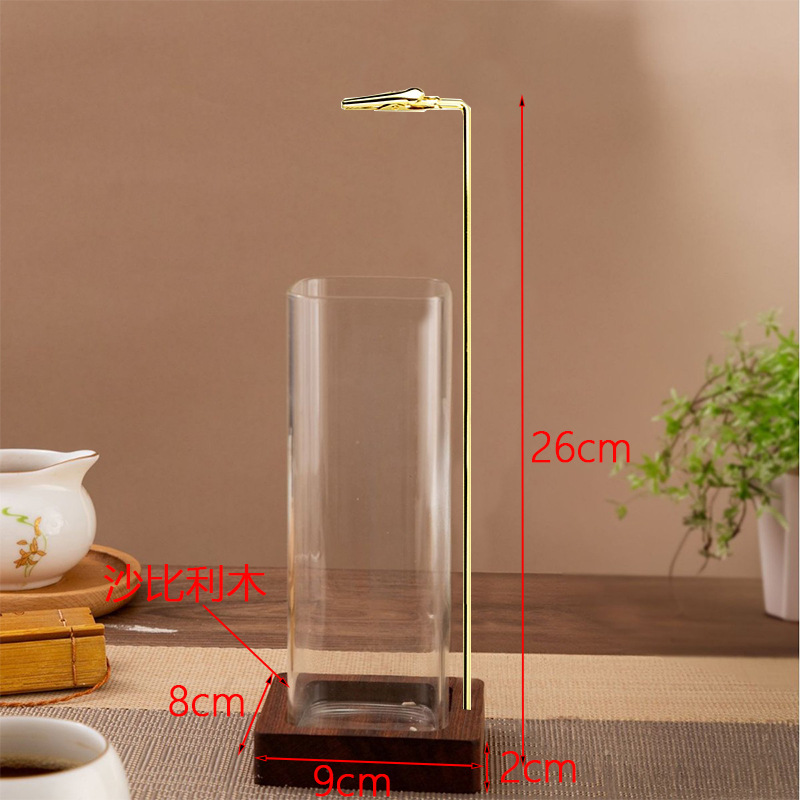 사각 베이스(악어 클립 + 유리컵))