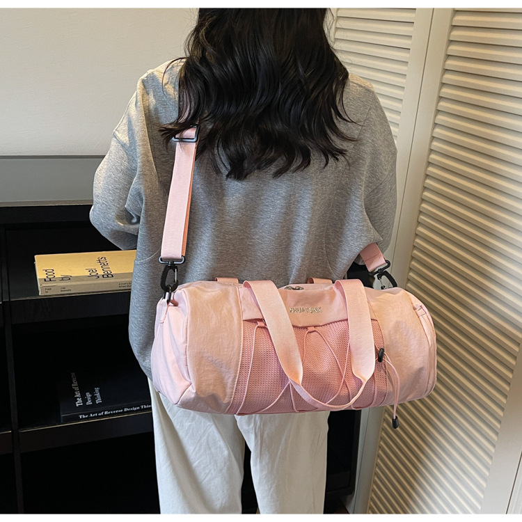 New Trendy Handheld Short-Distance Travel Bag Women's Fashion Lightweight Shoulder Crossbody Gym Bag with Independent Shoe Compartment Business Trip Luggage Bag