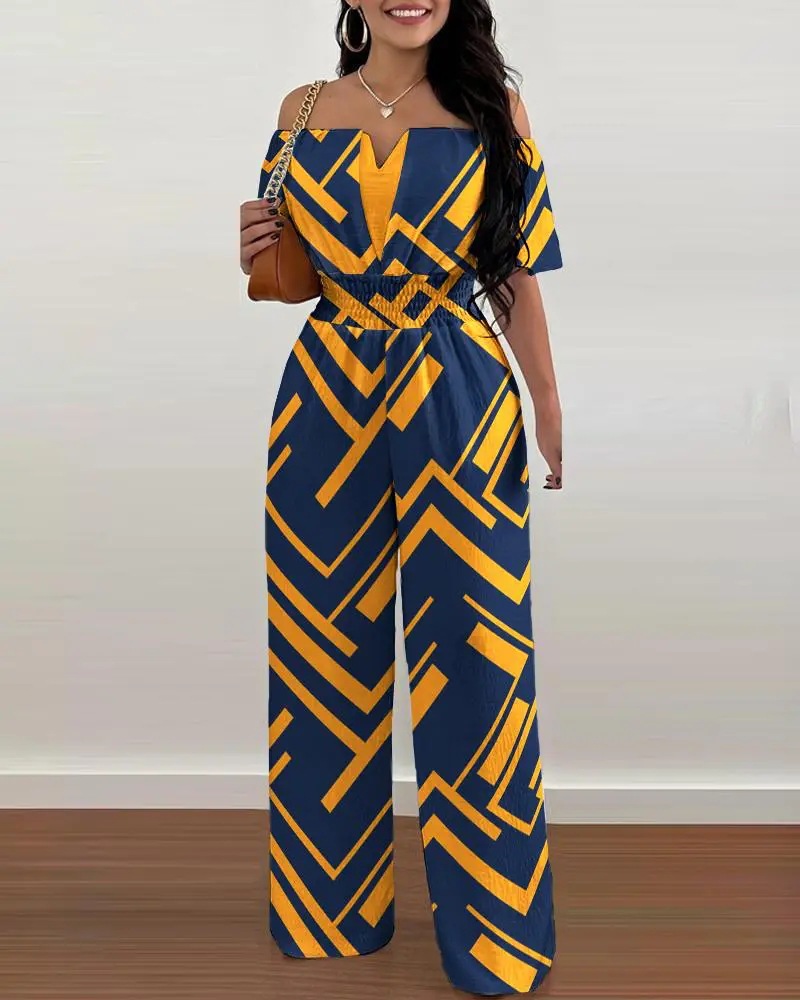 Women's Holiday Street Retro Streetwear Printing Full Length Jumpsuits display picture 5