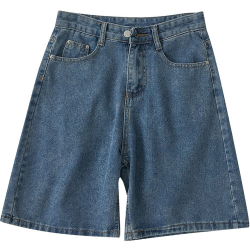 High-waisted designer jeans, spring 2024 new women's fashion slimming loose versatile student wide-leg five-pocket pants