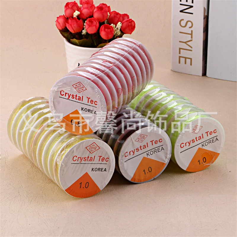 Фабрика прямой DIY Ювелирные изделия носить Бисер Линия Кристалл эластичная линия монохромный прозрачный кристалл эластичная линия Бисероплетение линия