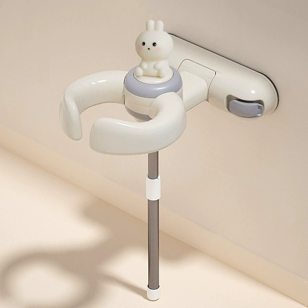 Upgraded fixed rod [little white rabbit voice model] gray and white
