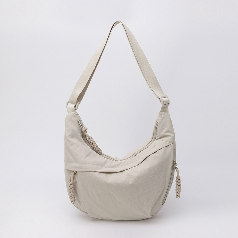 Fashion Cloth Bag for Female Students, Nylon Crossbody Bag, Large Capacity Shoulder Bag, Japanese Style Travel Dumpling Bag Fashion Cloth Bag for Female Students, Nylon Crossbody Bag, Large Capacity Shoulder Bag, Japanese Style Travel Dumpling Bag