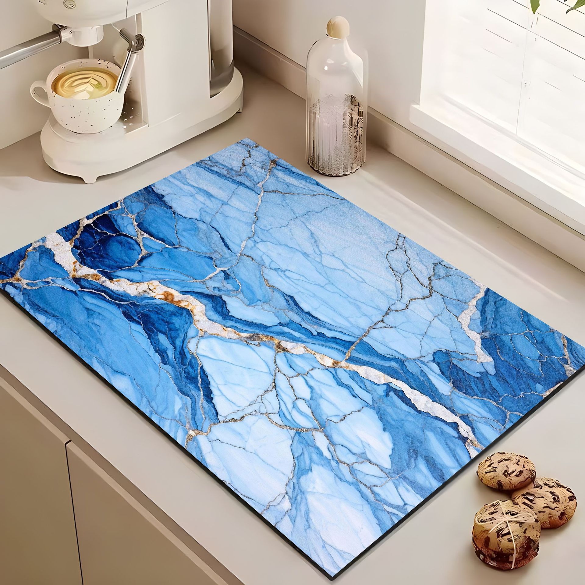 Baño de barro de diatomeas absorción de agua suelo blando de baño de barro de diatomeas puerta de baño anti-deslizante cojín de pies secos rápidos
