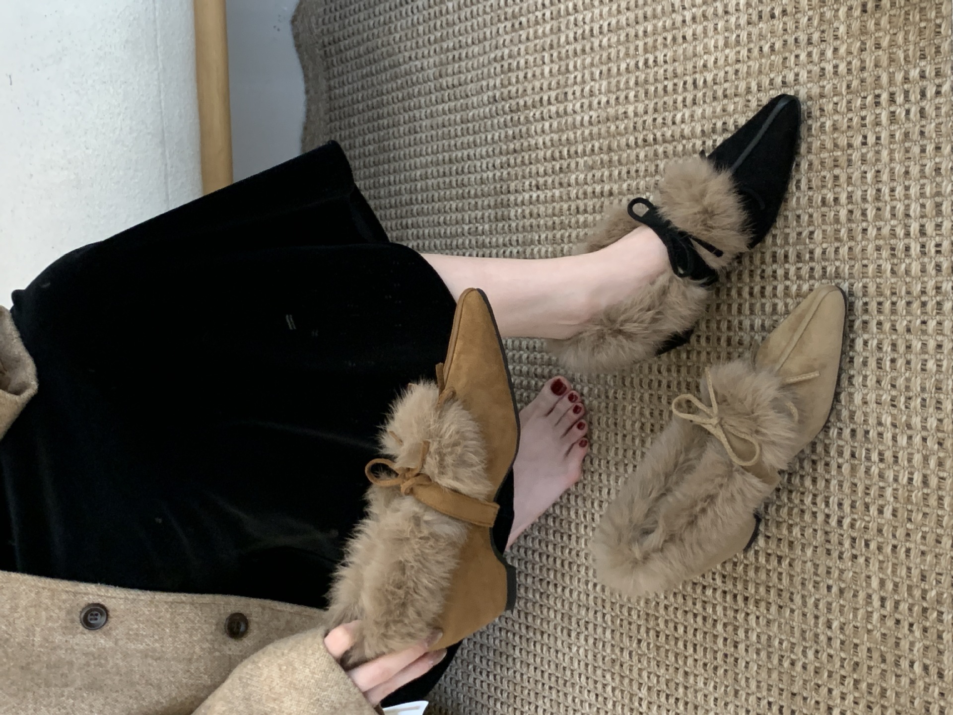 2025 New Vintage Plush Height-Increasing Mary Jane Shoes With Buckle Strap, Popular For Fall And Winter, Thickened,_vogvips.com