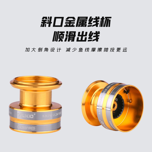 Dequ fishing wheel Luya spinning wheel full metal fish wheel anchor fish wheel micro-object fishing reel sea rod wheel fishing reel wholesale