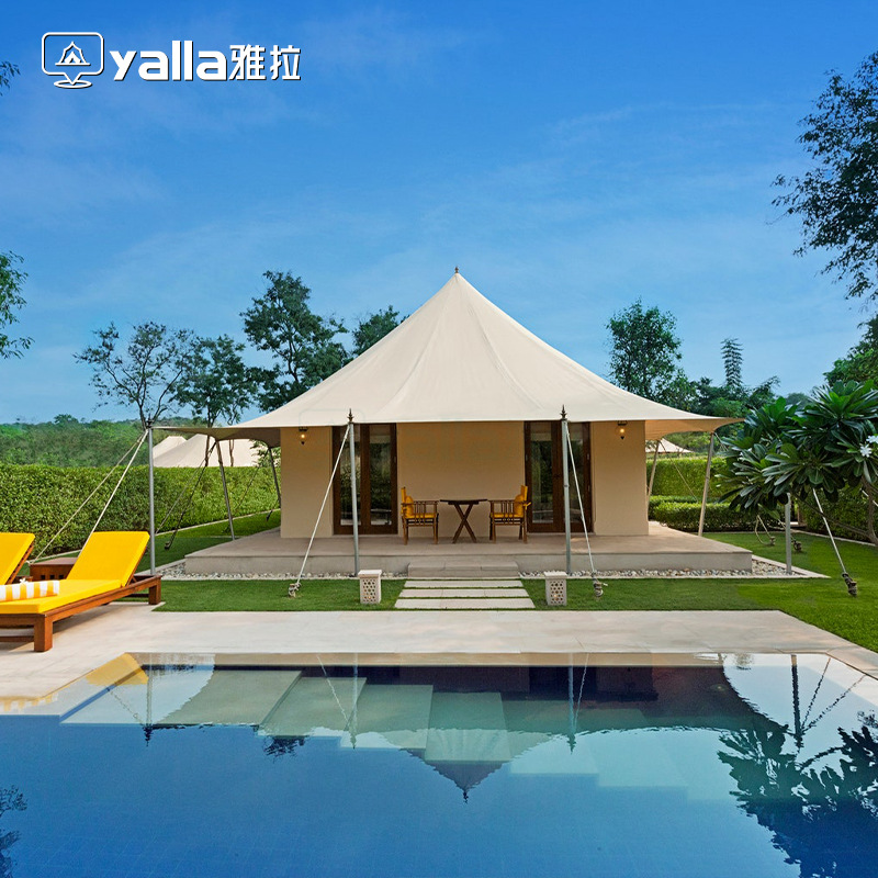 民宿帐篷户外酒店野奢膜结构帐篷抗营地景区文旅农庄天幕网红帐篷