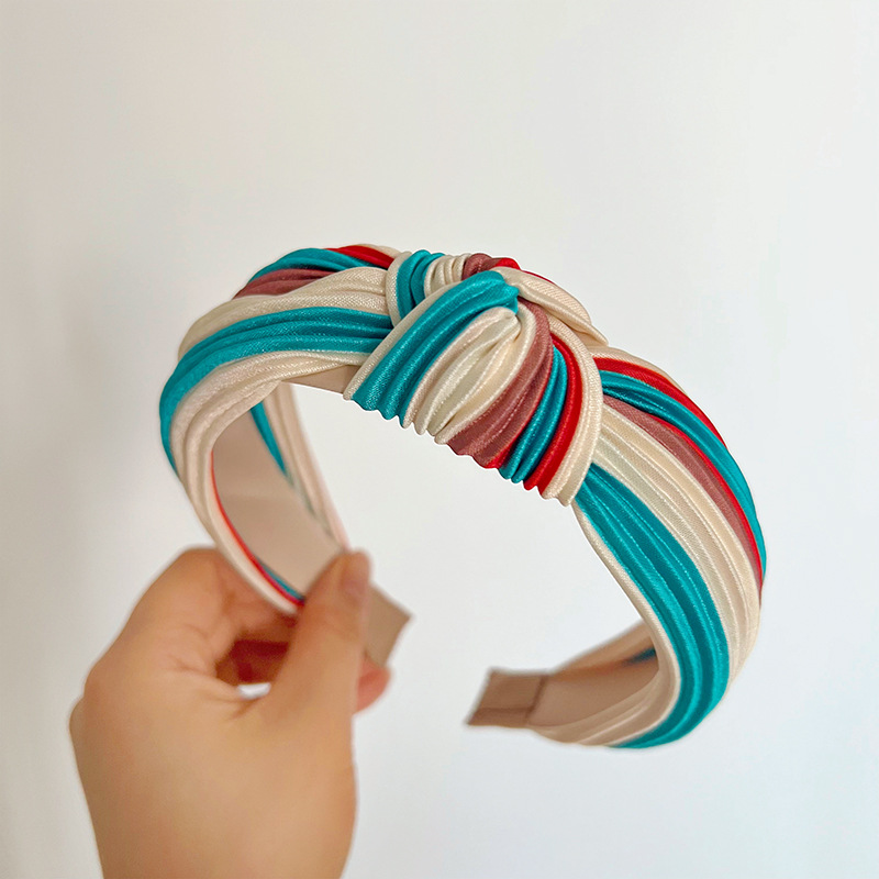 Modern Style Multicolor Cloth Handmade Hair Band display picture 3