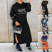 2023外贸新款大码烫钻连帽卫衣裙-LPU00064系列