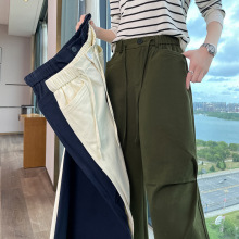 2025秋冬新款加绒加厚阔腿裤九分裤天猫京东淘宝抖音货源一件代发