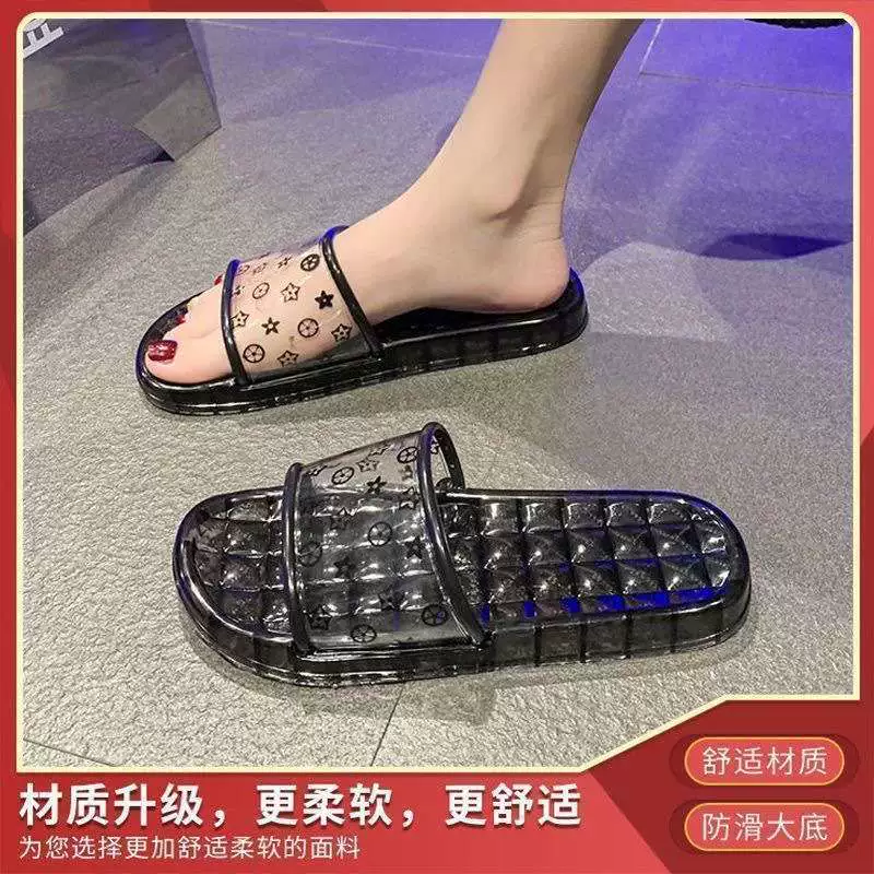Summer non-slip fashionable slippers for bath, soft sole