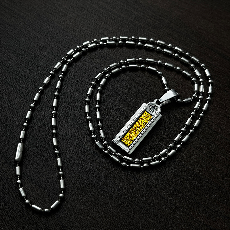 316 Stainless Steel Material 1 Piece 316 Stainless Steel Geometric Polished Pendant