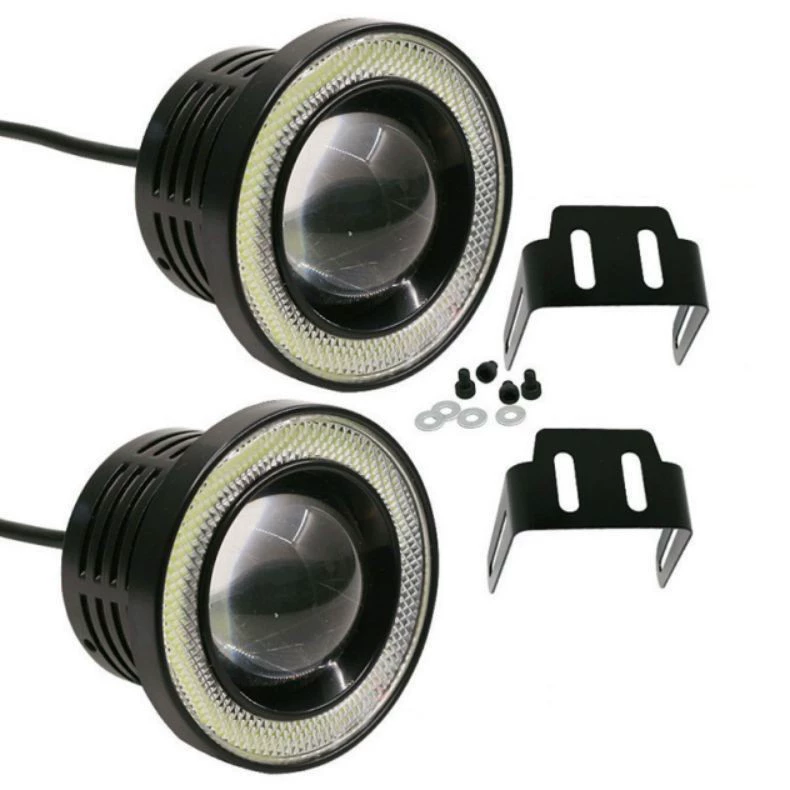 [Заводской автомобильный LED линза 30W туманка COB ангельские глаза туманная лампа измененный улов шершавая дневная работа 3-дюймовая коровья глазная глазная глазная глазная]