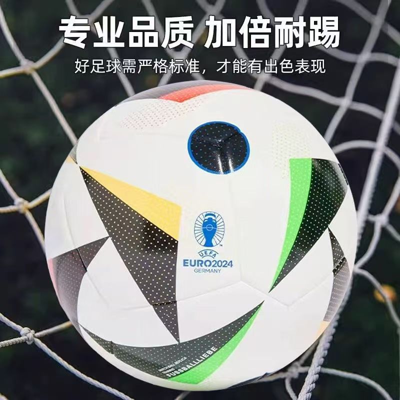 Balón de Fútbol Personalizado de la Copa de Europa, Tamaño 5 y 4, PVC Cosido a Máquina, Cuero PU, Venta Directa de Fábrica, Balón de Fútbol Infantil Transfronterizo