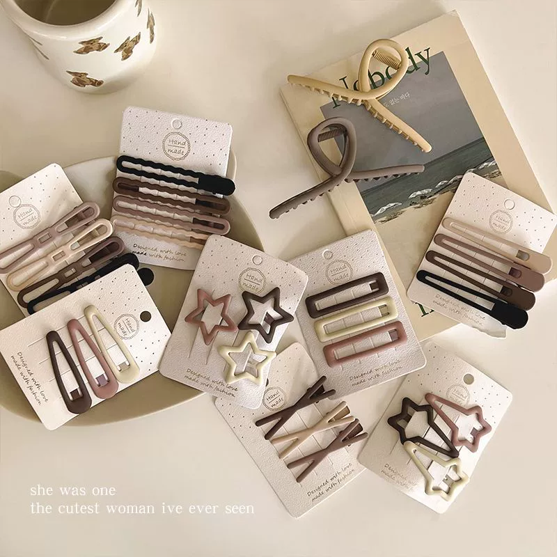 Заколка-бантик для девочек, заколка-утконос на голове, заколка с боковой челкой, маленькая заколка для студентов, заколка для волос