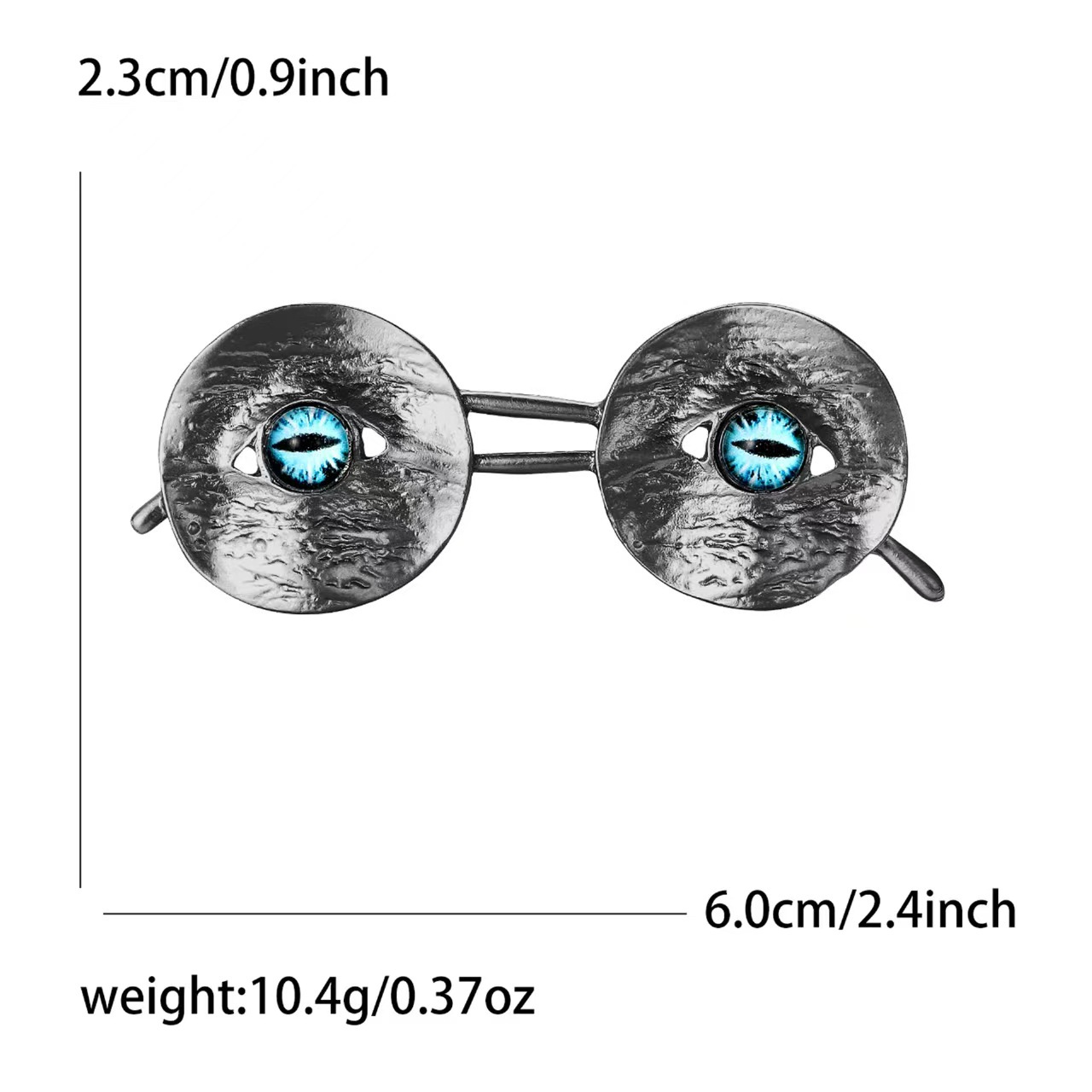 New Personalized Retro Alloy Enamel Glasses Brooch Simple and Creative Men's and Women's Suit Coat Corsage Jewelry Pin
