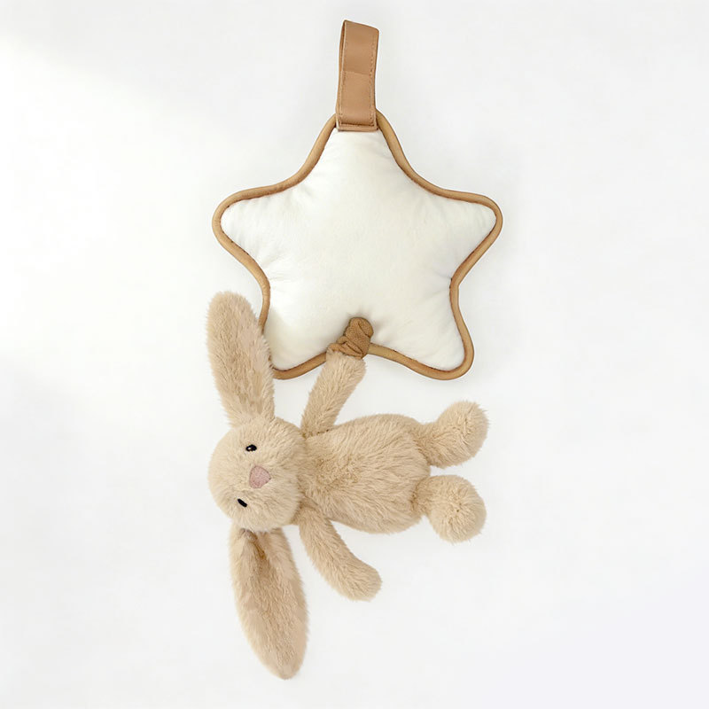 꽃무늬 베드벨 브라운래빗【45cm】