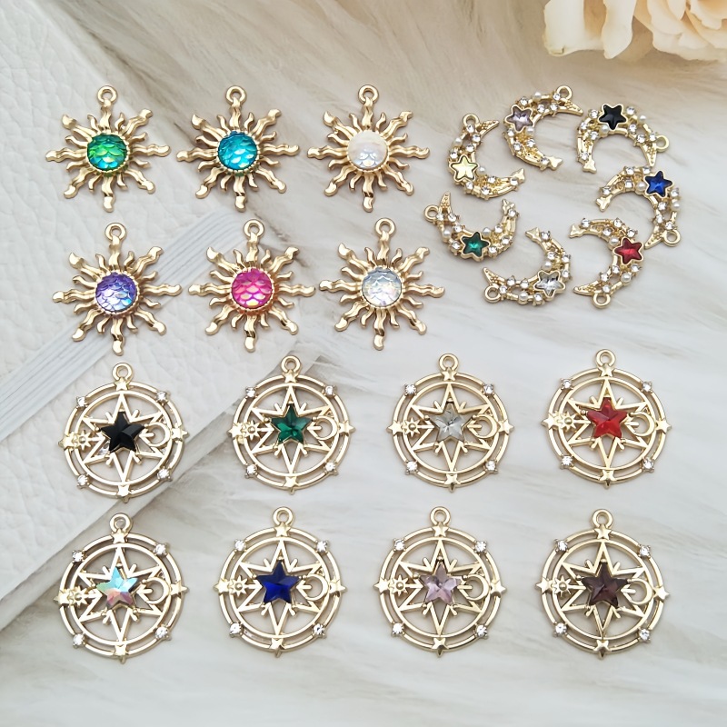 Baroque Pendant Star Moon Sunflower Diy Alloy Accessories Hair...