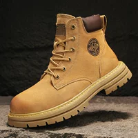 Ботинки в стиле Martens, натуральная кожа, на меху, английский силуэт