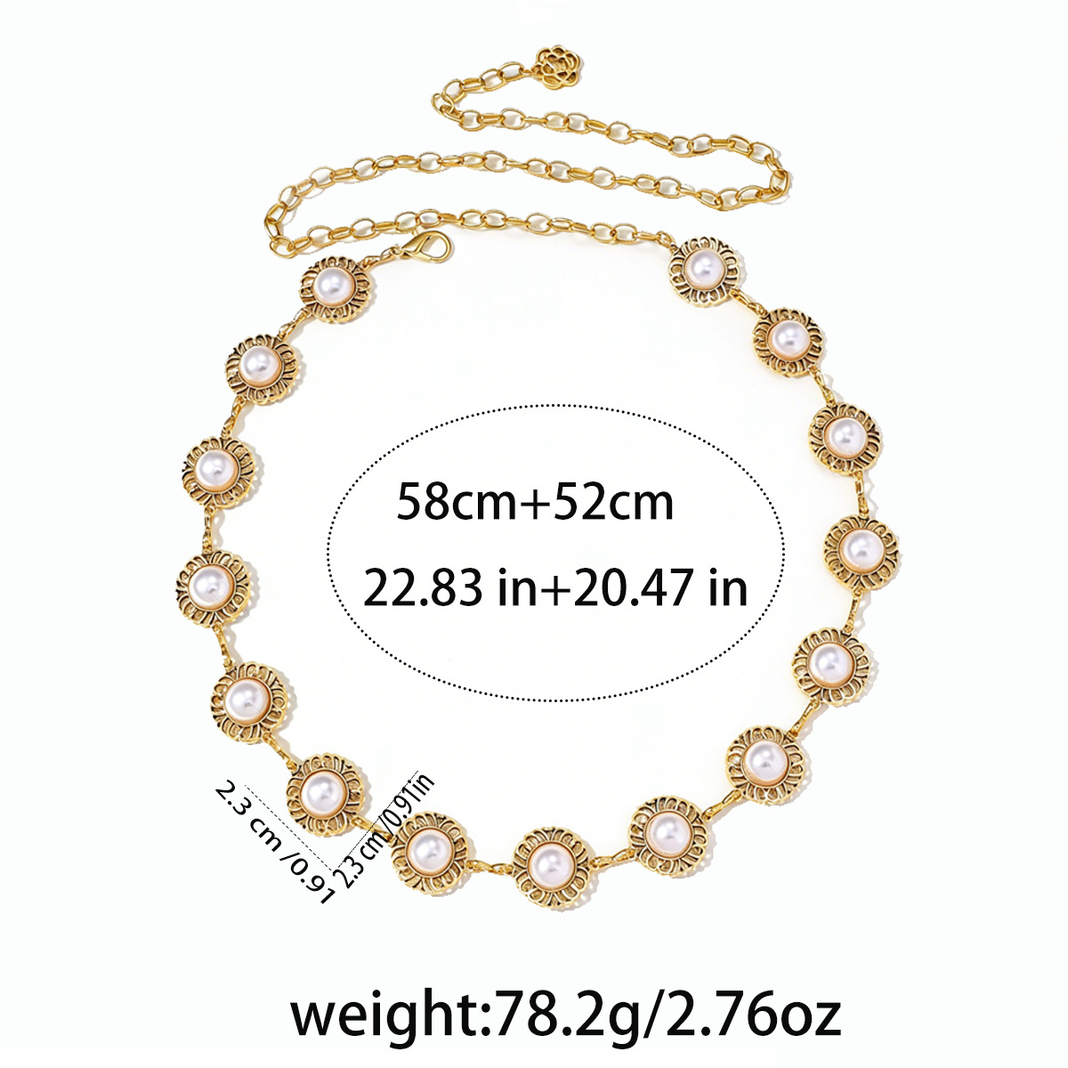Waist Chain Body Chain Cross-border Bestseller: Bohemian-style Chain With Pearl Inlay, High-end Women's Navel Chain, Fashionable Simple Waist_voghion.com