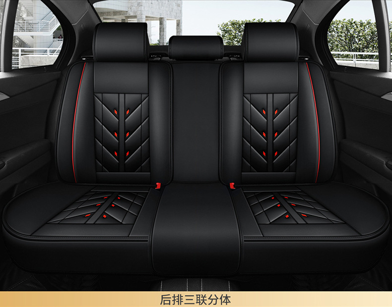 Car Seat Cushion Seat Cover Fully Surrounded Full Leather Four-Season Universal New Wear-Resistant Leather Seat Cover Seat Cushion Seat Cover Wholesale