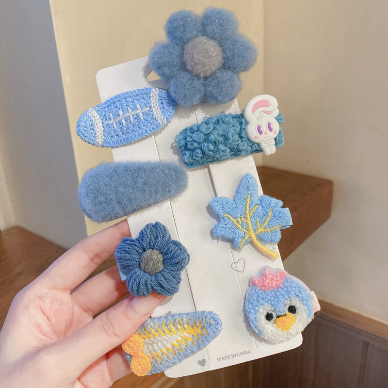 Accesorios para el cabello para niños, café con leche, horquilla, otoño e invierno, nuevas niñas, sin daño, horquilla de felpa, lindo sombrero de clip lateral para bebé