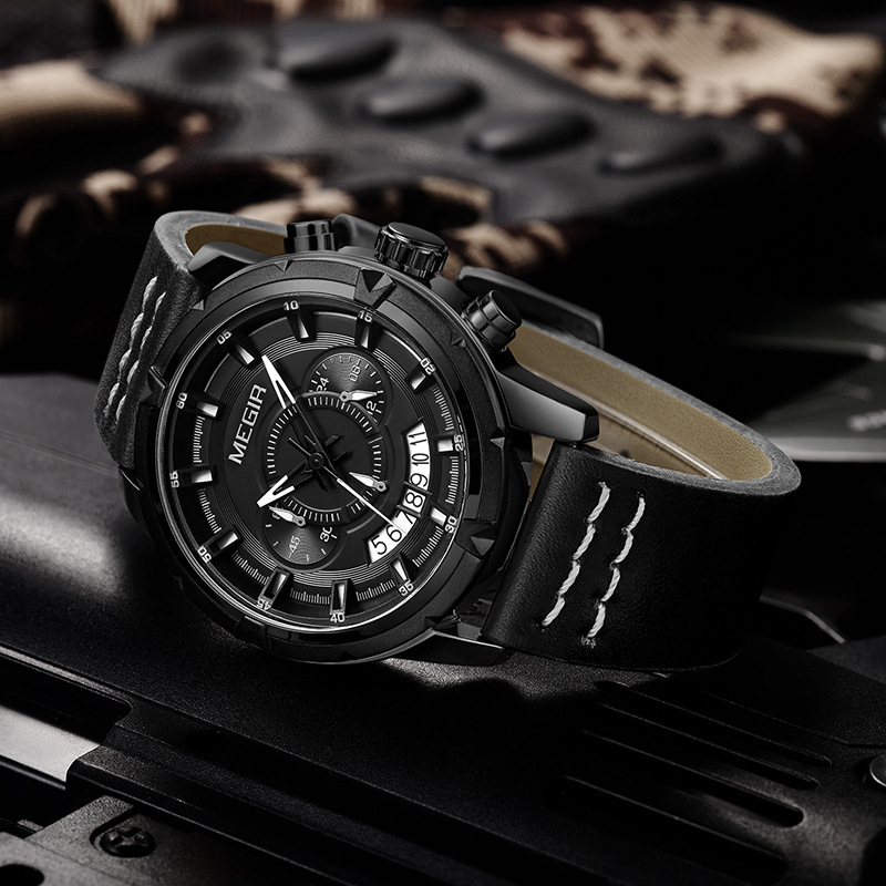 [New Waterproof Calendar Men's Watch from Creative to physical prototype] Model: 2047G. 2