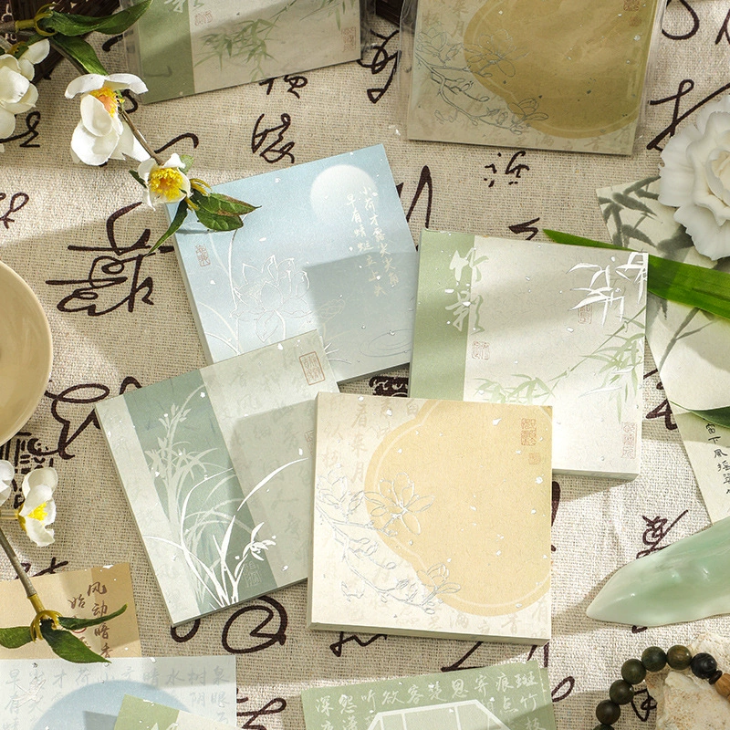 Yu Jiangnan серия бумажных заметок Jiangnan-Guофэн, бамбук может быть разорван