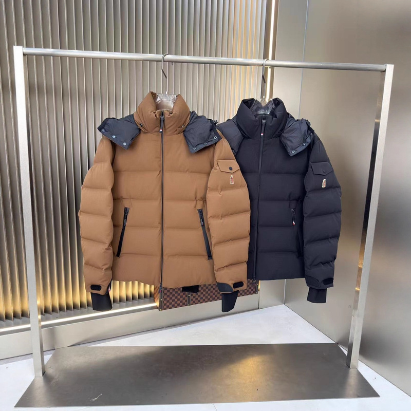 Cross-Border Exclusive 2025 New Detachable Hood down Jacket Men's Warm Cold-Resistant White Duck down Ski Coat