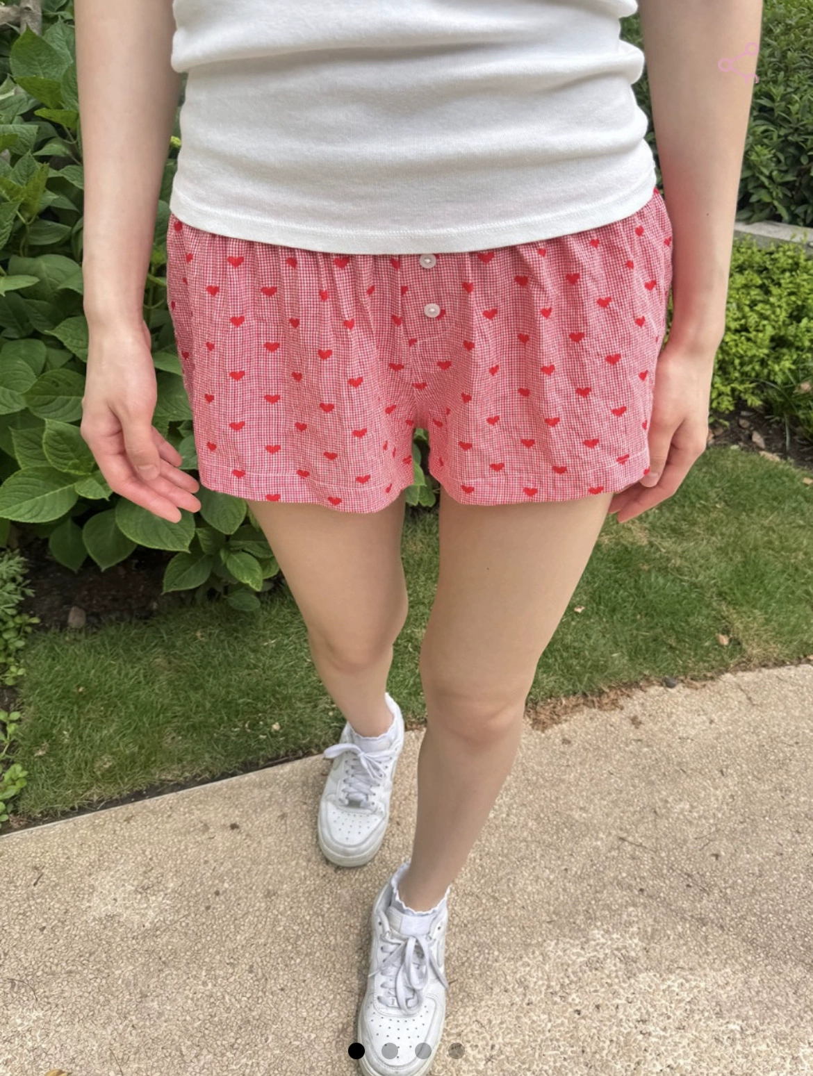 Красные цветные шорты, брюки, oversize, свободный крой, эластичный пояс