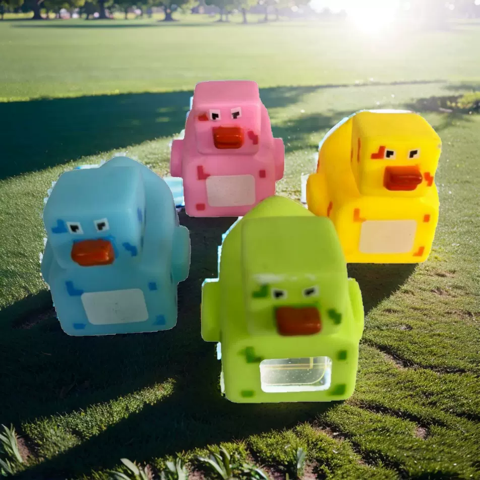 厂家直销外贸小黄鸭儿童戏水沐浴卡通搪胶捏捏叫玩具小鸭子可多色