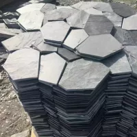 Синяя сланцевая мозаика с эффектом кракелюра для напольной плитки во дворе, натуральный культурный камень для сада, виллы, нерегулярная укладка, уличный камень