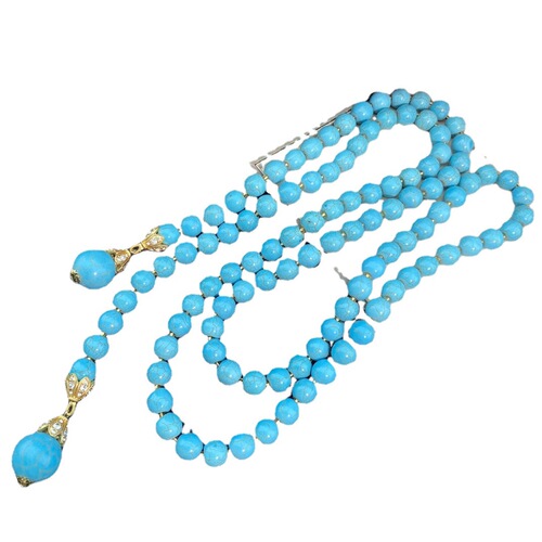 Minan medieval vintage retro style beaded fashionable temperament exquisite and elegant large long necklace earrings